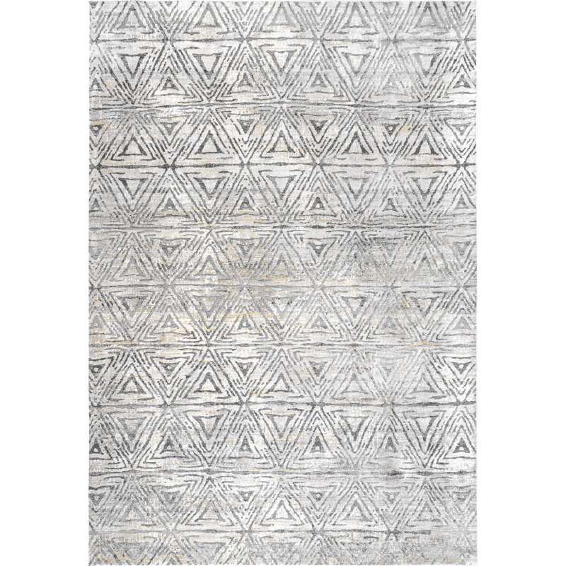 Geometric Indoor Rug, Rectangle 8' x 9'8"