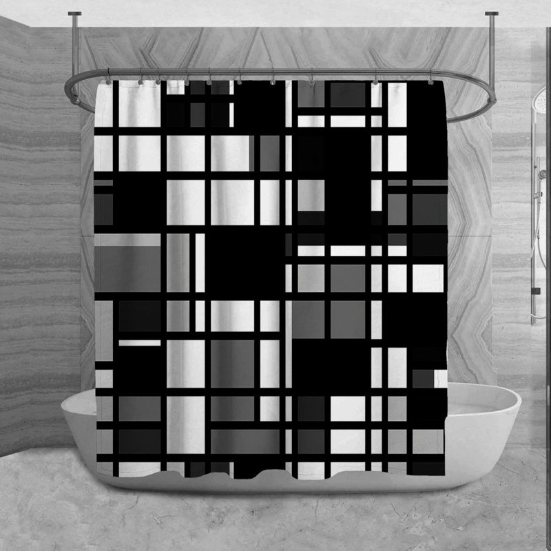 Rideau de douche Ritamarie, H 93 po x l 70 po