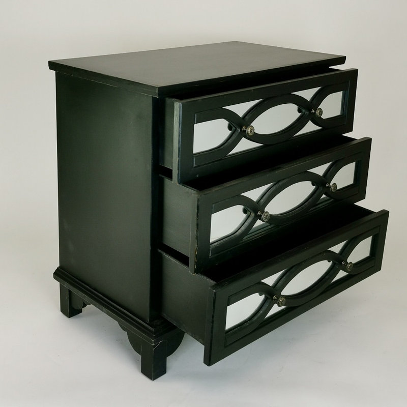 Elowen Accent Chest, Black