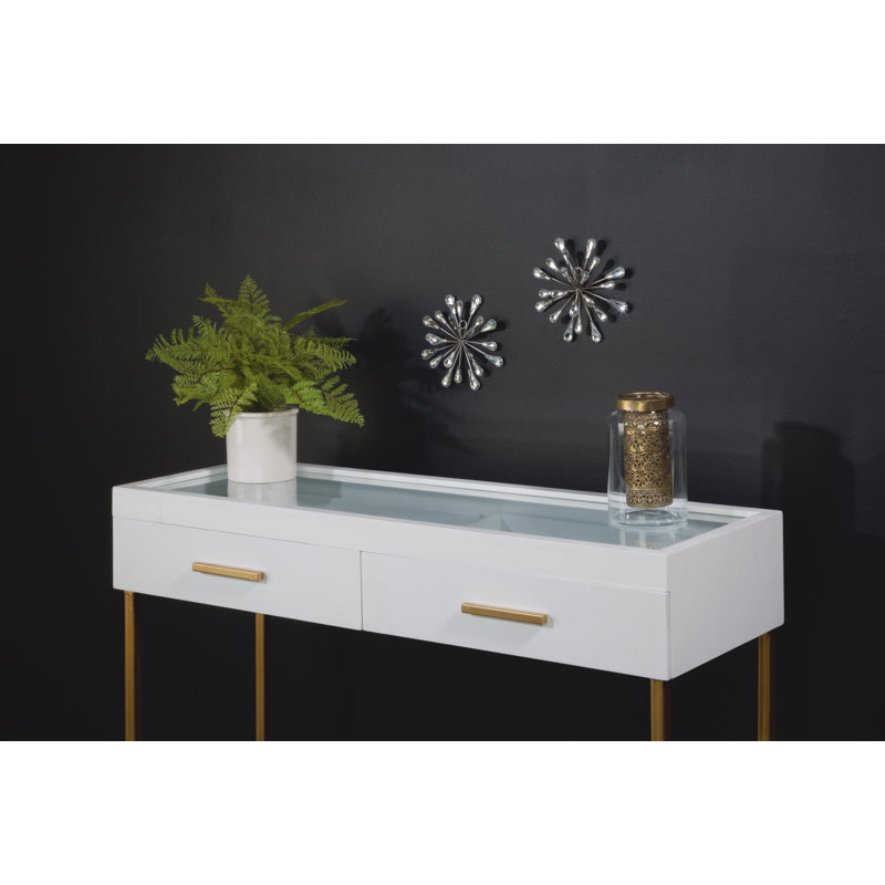 Valda Modern Abstract Wall Decor on Metal, Silver