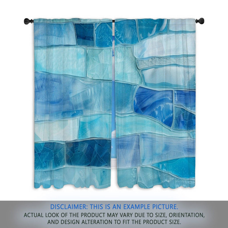 Paire de rideaux obscurcissant en polyester Mcclenon, L 40 po x L 61 po