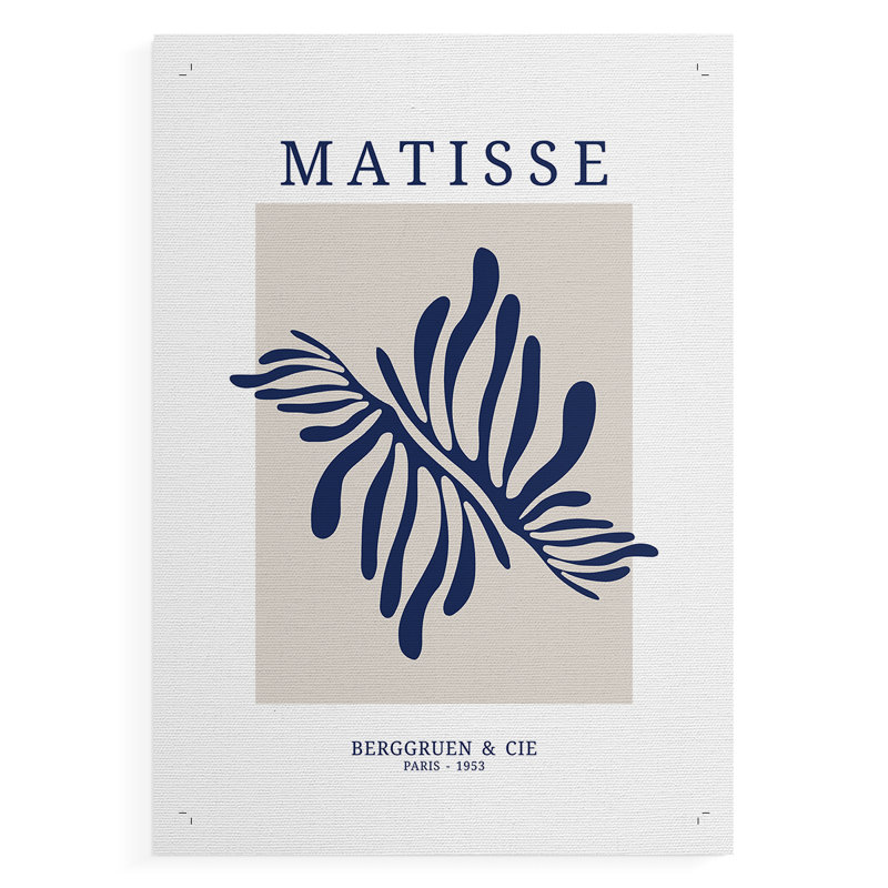 Matisse CDXI, reproduction encadrée - reproduction de toile seulement - NON-CADRE