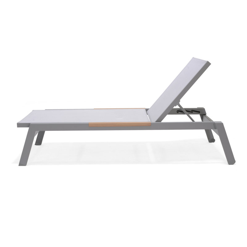 Lifestylegarden Bora 100% Maintenance Free Aluminum 3Pc Outdoor Patio Sand Lounge Set