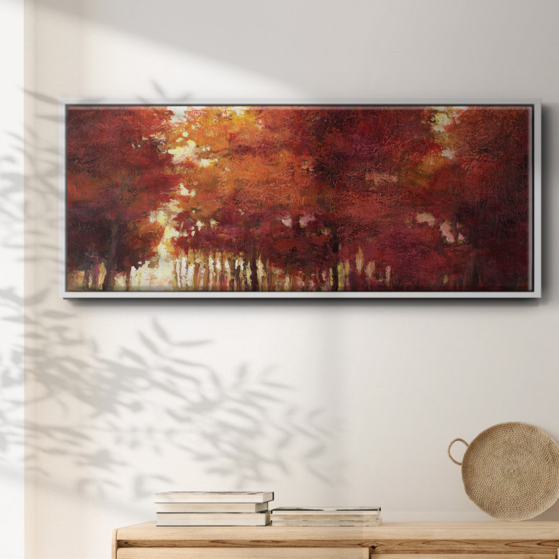Lumière de l'après-midi - Toile encadrée, H 20 po x l 50 po