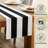 Black Striped Table Runner 108" x 14"-27798649-27778789