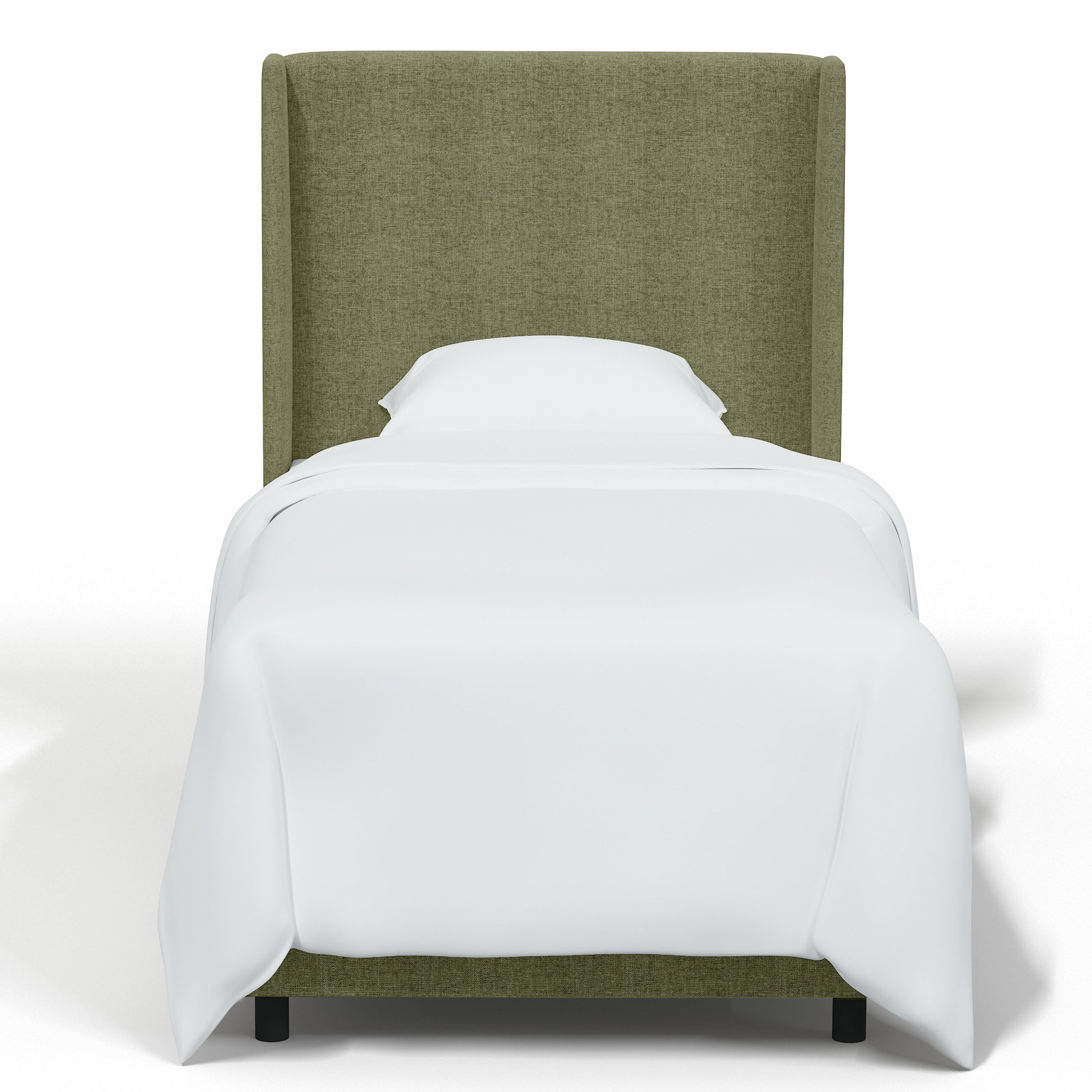 Tilly Upholstered Bed, Twin, Zuma Laurel Textured Linen