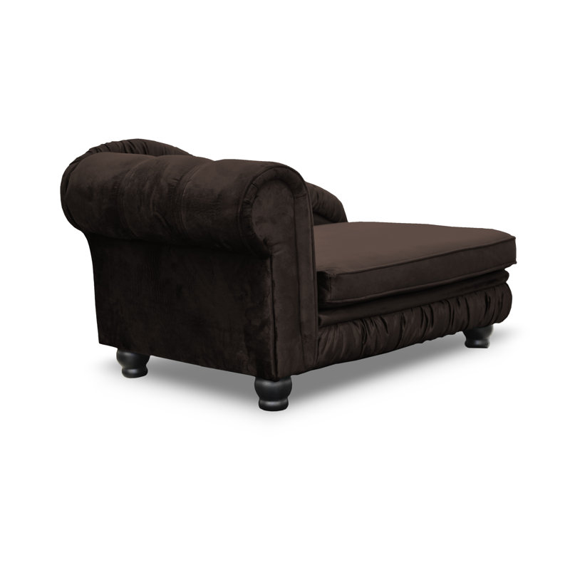 Alana Polyester Pet Bed, Dark brown