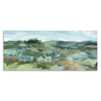 Painterly Landscape Greenery Canvas, design by Carol Robinson