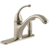 Forté 3-Hole Kitchen Sink Faucet with 9-1/16" Spout with Matching Finish Sidespray In Escutcheon