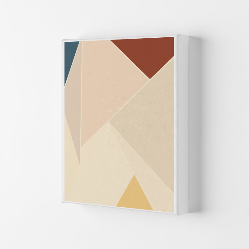 Colour Block Mid Century Art A - Print, No Frame, 30cm H x 21cm W x 1cm D