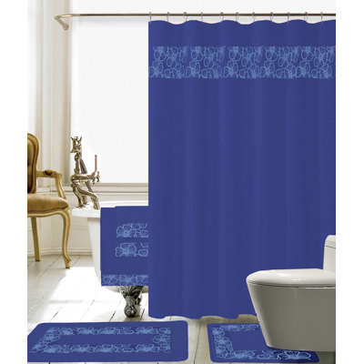 Sanches Floral Shower Curtain