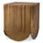 Side Table Gubbio Antique Brass Finish