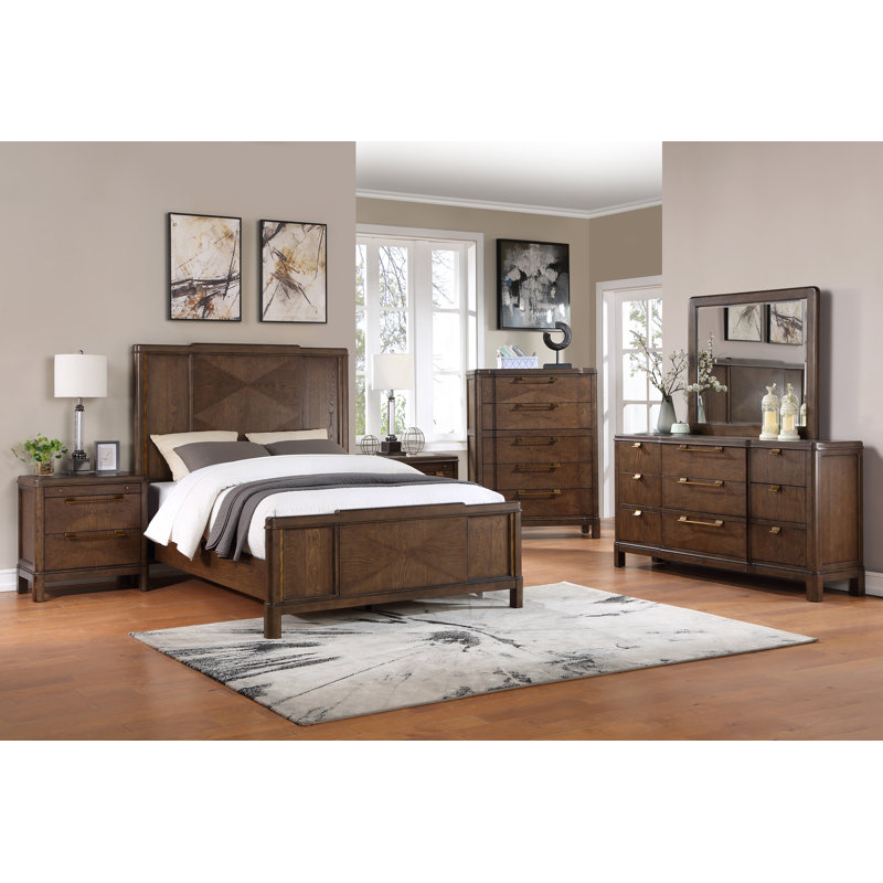 Asma Queen Low Profile Panel Bed