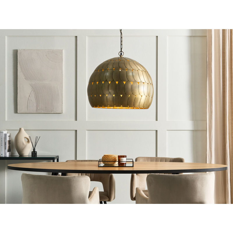 Sherice 1 - Light Gold Dome Pendant