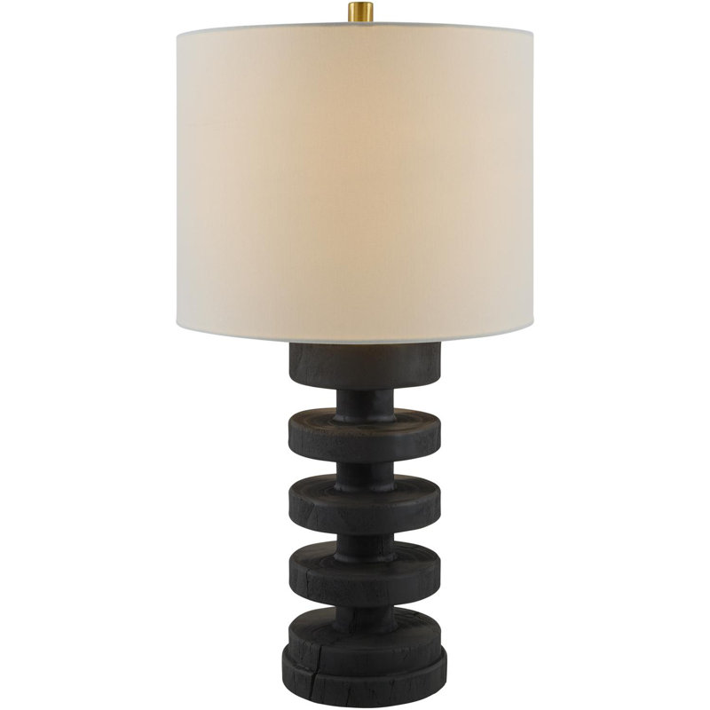 Lampe de table Saro, Noir, noir, noir, noir