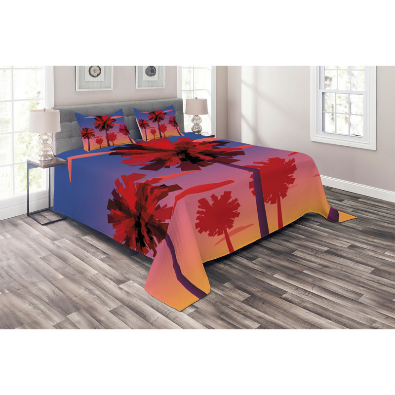 Coastal Coverlet, King Bedspread + 2 Shams