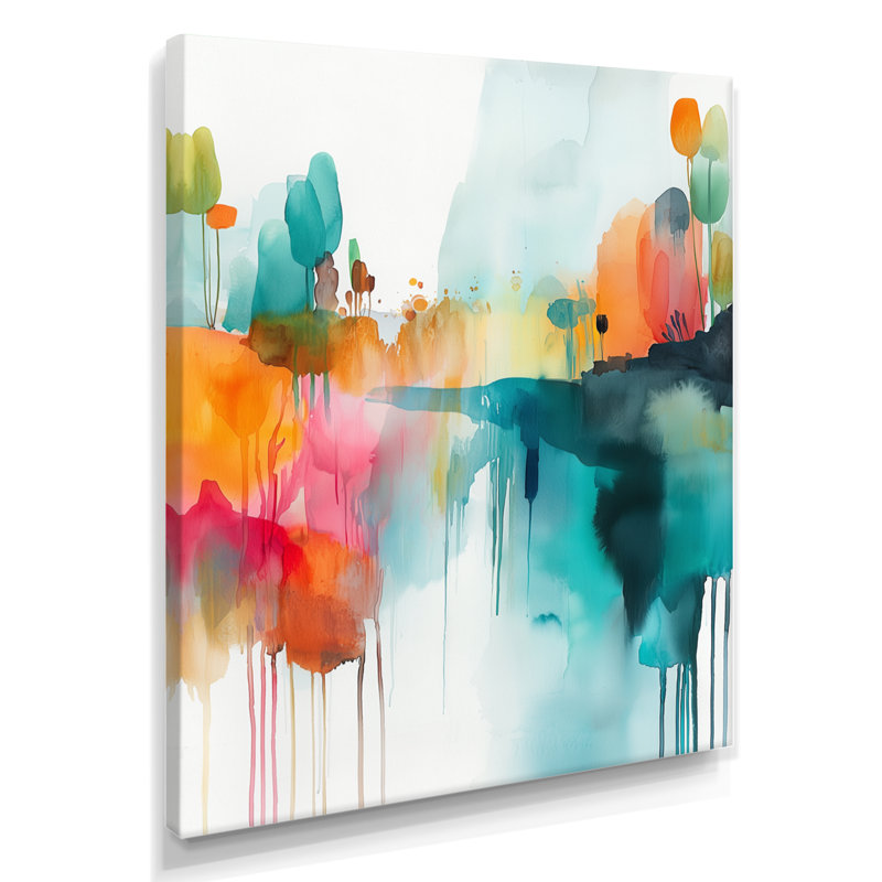 Olov - art mural abstrait, Toile tendue, Ne s’applique pas, H 20 po x l 12 po