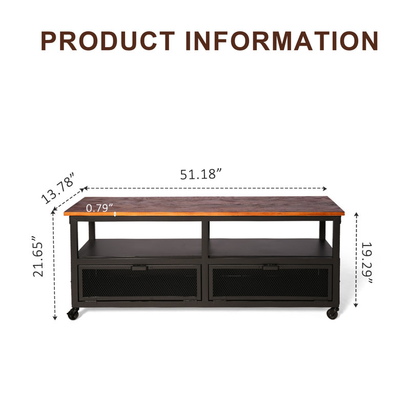 Keyan Accent Cabinet, Brown/Black