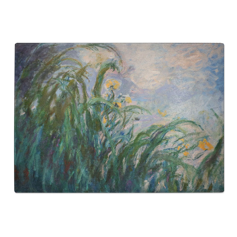 The Irises by Claude Monet Chopping Board, 0.4cm H x 20cm W x 28.5cm L