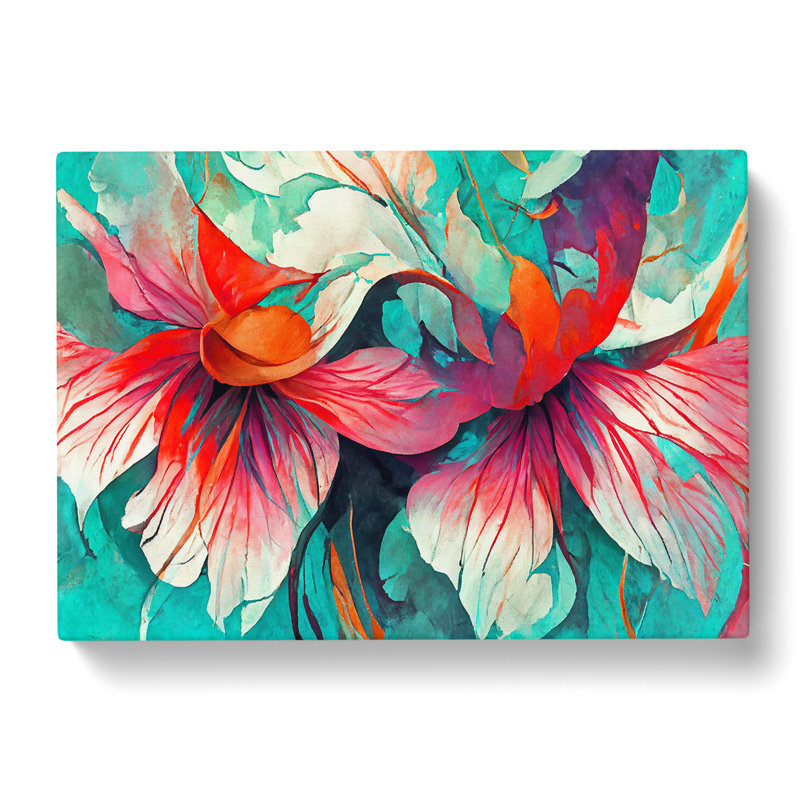 Floral Abstract Vol.5 - Wrapped Canvas, 50cm H x 76cm W x 3cm D