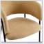 Ensemble de 2 chaises à accoudoirs rembourrées Modern Modern, élégantes et confortables pour les salles à manger contemporaines