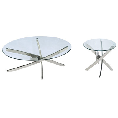 Madison Oval Cocktail Table With End Table
