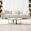 Espace de vie moderne beige Mid-Century 3 - siège épais et dossier de canapé élégant, design confortable