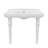 Whitehaus 41" console sink with integrated oval bowl, low-rise backsplash, ceramic leg support & overflow-127449502