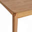Table de salle à manger en bois d'hévéa avec placage de noyer