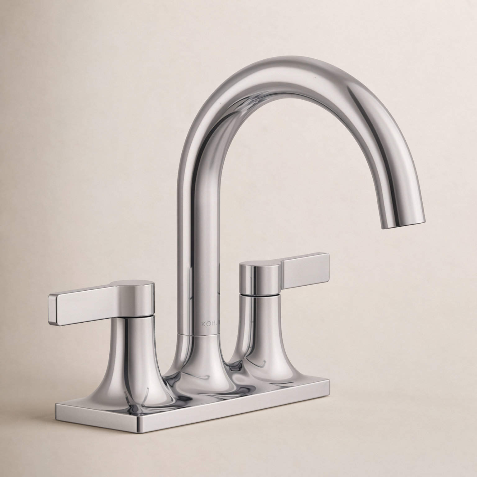 Venza Centerset Bathroom Sink Faucet - 1.2 GPM, Polished Chrome