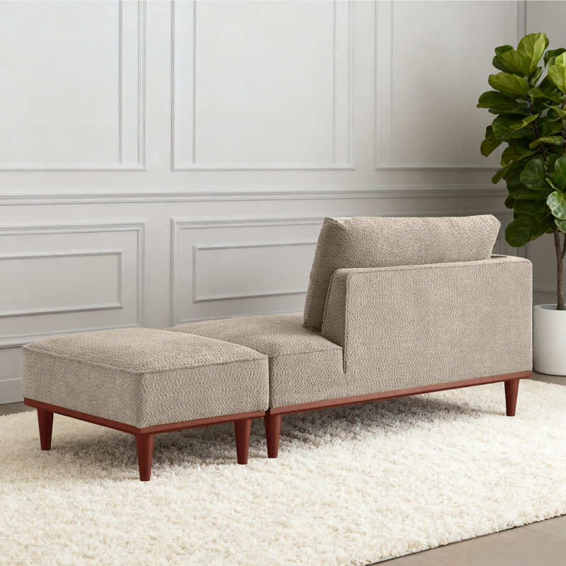 Lounges Chaise+Ottoman, Camel
