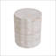 Table d'appoint d'extérieur / d'intérieur en béton léger avec finition en travertin élégant pour une utilisation polyvalente et durable