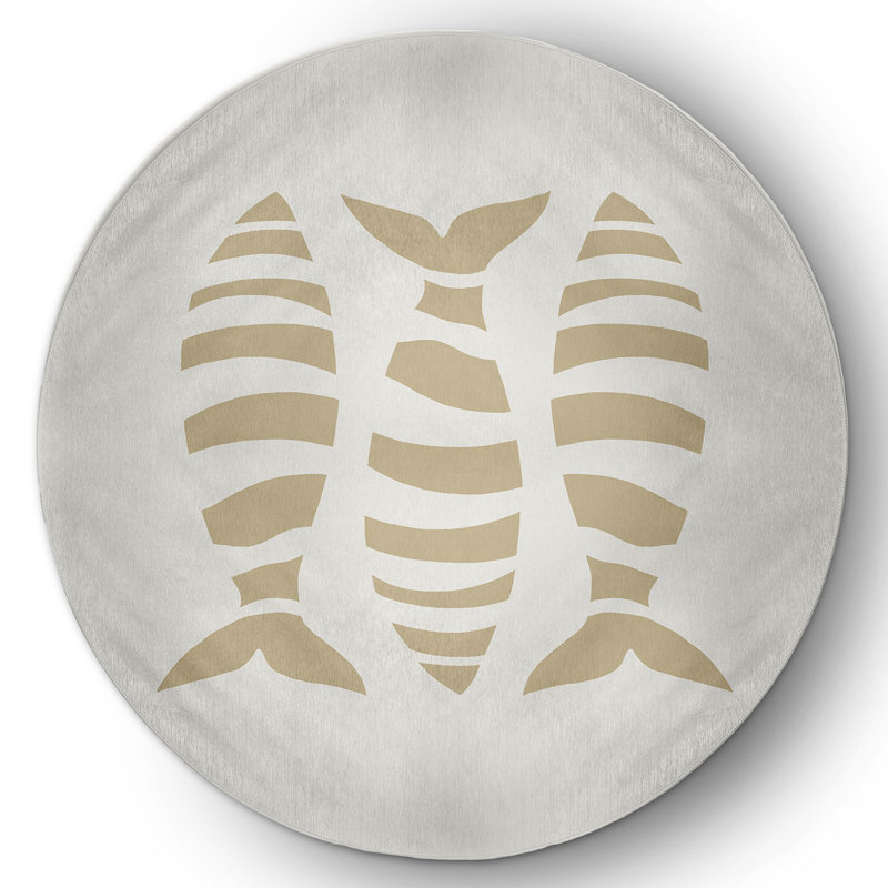 Mamaroneck Chenille Animal Print Indoor Rug, Round 5'