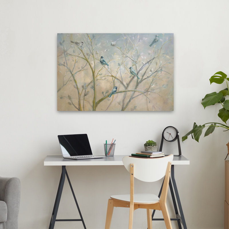 Animals And Bird Spring Gathering II Art, 24" H x 36" W