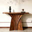 Console brune élégante de style chinois-1011562084