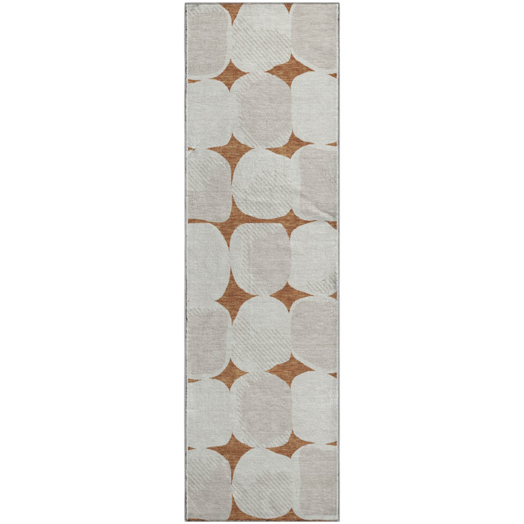 Premium Machine Washable Prisco Paprika Rug