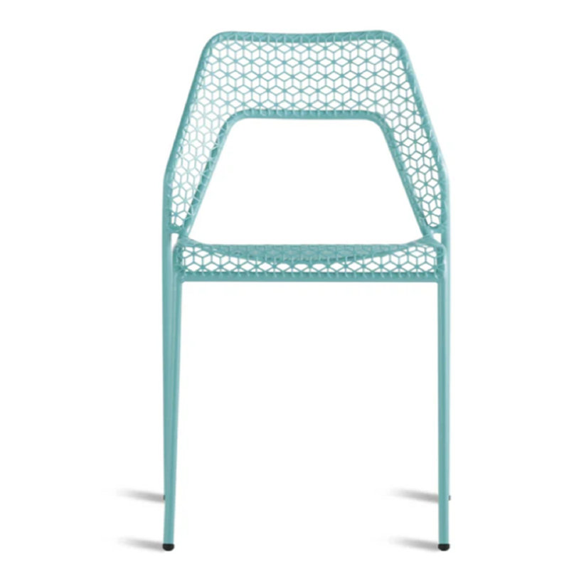 Hot Mesh Outdoor Dining Side Chair, Aqua