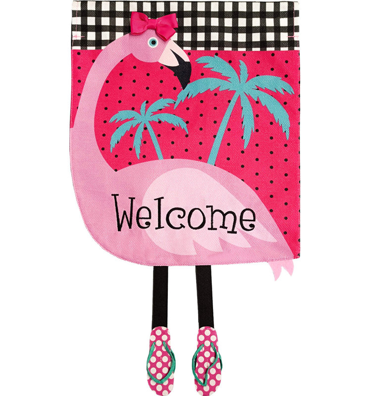 Drapeau de maison Fancy Flamingo