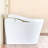 Contemporary Smart Toilet With Bidet Function, Auto Flush System, Automatic Lid Open/Close, Heated Seat Customizable Warmth, Warm Water Wash, Air Dry, Foam , Foot Sensor, Comfort Height Bidet, Flush,-130114250