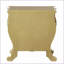 Table de chevet dorée à 3 tiroirs Modern Glam