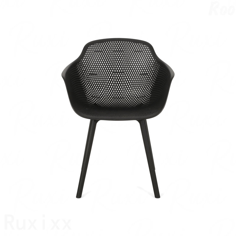 Chaise de patio Lotus, Noir