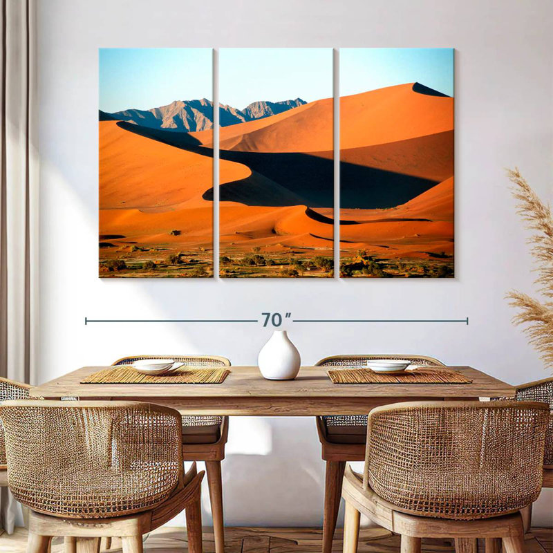 Dunes de Sossusvlei dans le désert du Namib, H 42 po x l 65 po