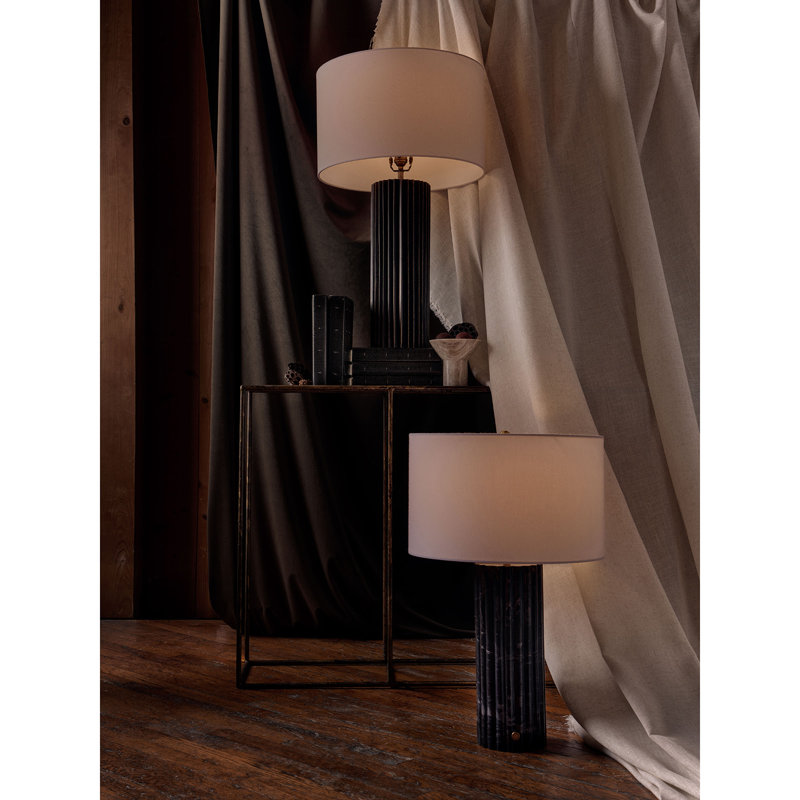 Tambour Marble Table Lamp
