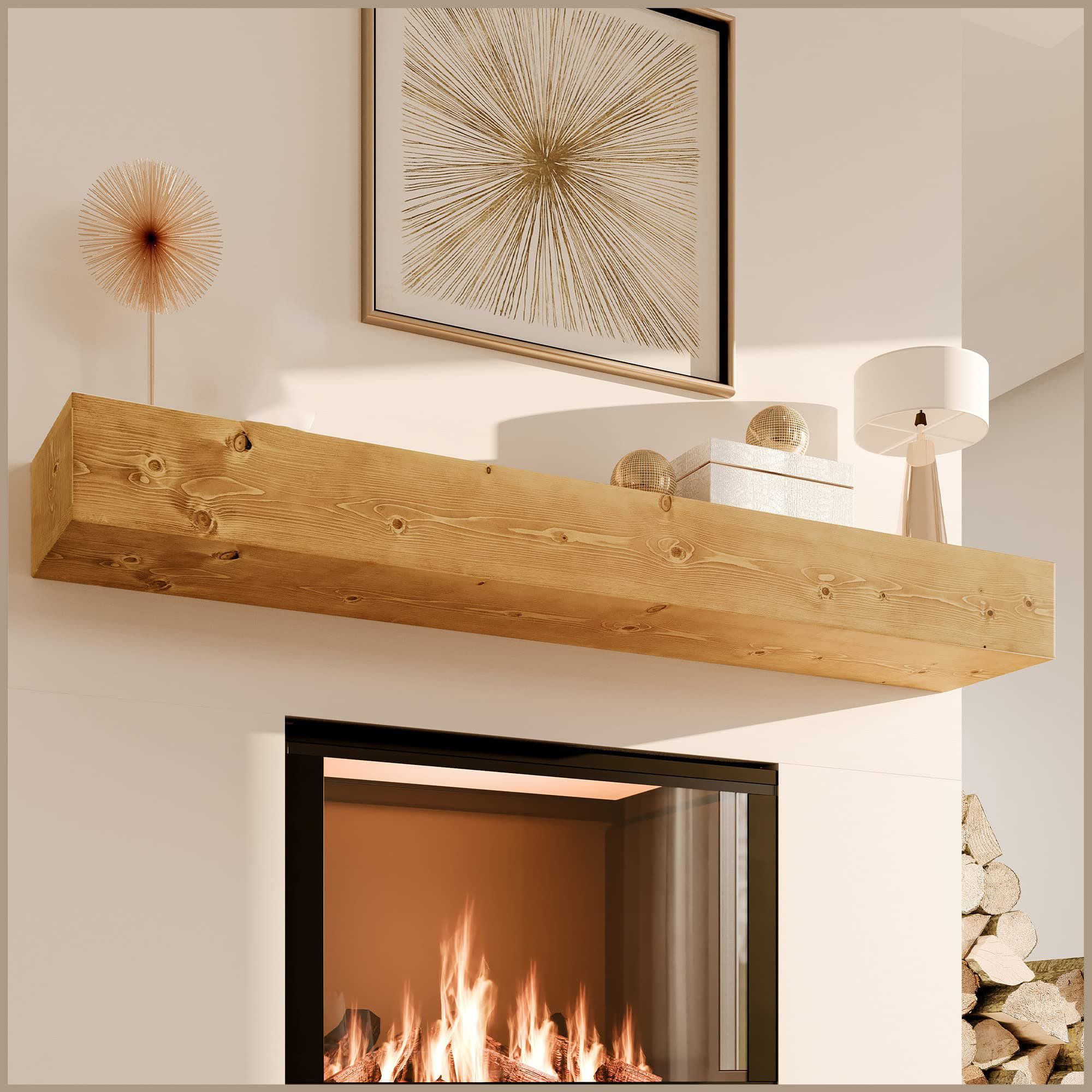 Loon Peak® Jaunita Fireplace Shelf Mantel | Wayfair