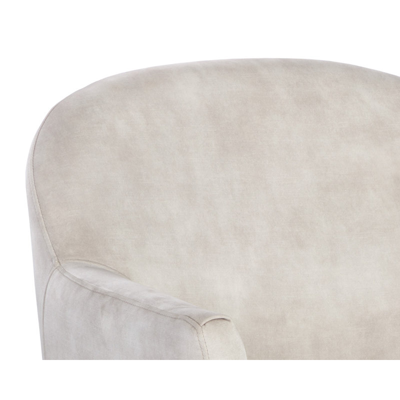 CASEY SWIVEL LOUNGE CHAIR - NONO CREAM