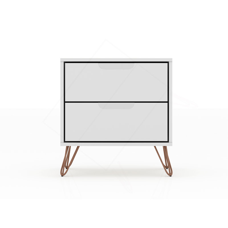 Table de chevet blanche, Blanc