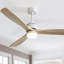 Nicola 60" 3 - Blade LED Modern Ceiling Fan with Remote Control and Light Kit Included-270283355