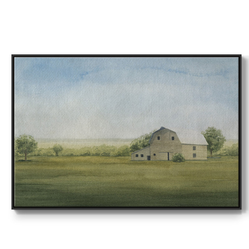 «Grove Farm I», reproduction d'art sur toile, H 27 po x l 41 po x P 2 po, Noir
