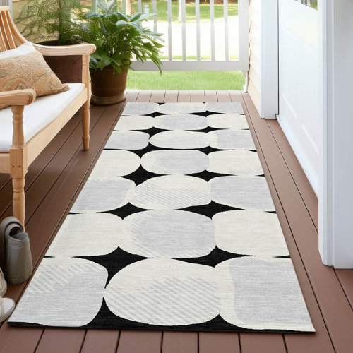 Langley Street Malek Indoor/Outdoor Area Rug with Non-Slip Backing ...