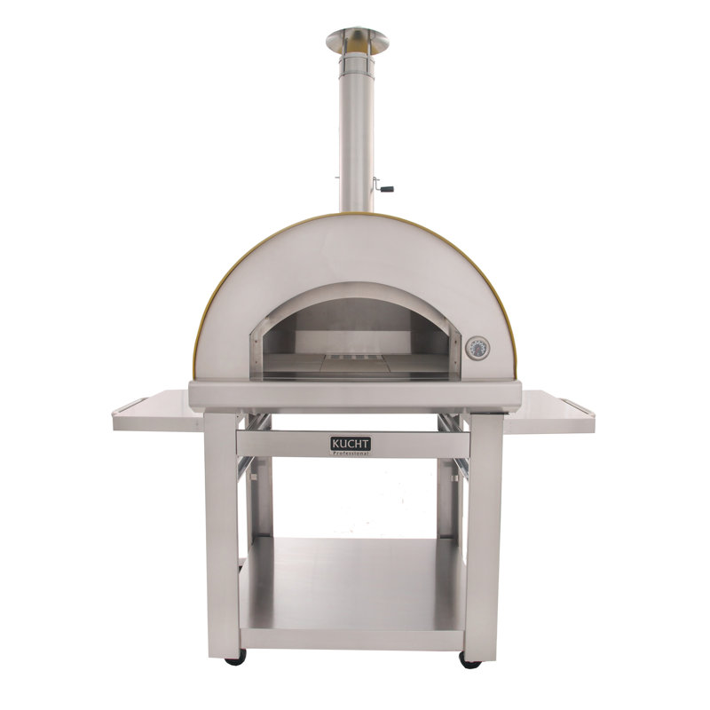 Outdoor Wood-Fired Pizza Oven, Yellow
